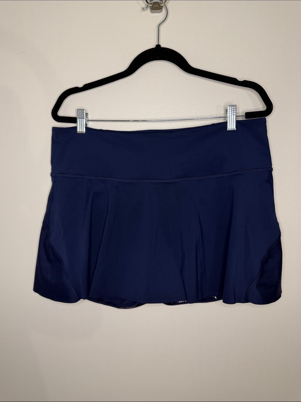 Athleta Ace Tennis Skort 13.5" Navy Golf Athletic Activewear Size XL